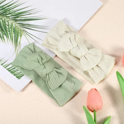 Unique Bargains Girl's Soft And Breathable Stripe Bow Headbands 6.69"x2.95" 2 Pcs 5 Unique Bargains Girl's Soft And Breathable Stripe Bow Headbands 6.69"x2.95" 2 Pcs - Image 5