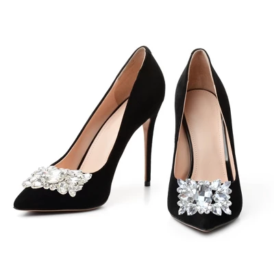 Unique Bargains Women's Rhinestone Shoe Buckle 2.36"x1.57" Silver Tone 2 Pcs 5 Unique Bargains Women's Rhinestone Shoe Buckle 2.36"x1.57" Silver Tone 2 Pcs - Image 5