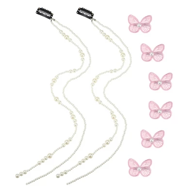 Unique Bargains Women's Long Tassel Faux Pearl Hair Chain 2 Pcs 6 Unique Bargains Women's Long Tassel Faux Pearl Hair Chain 2 Pcs - Image 6