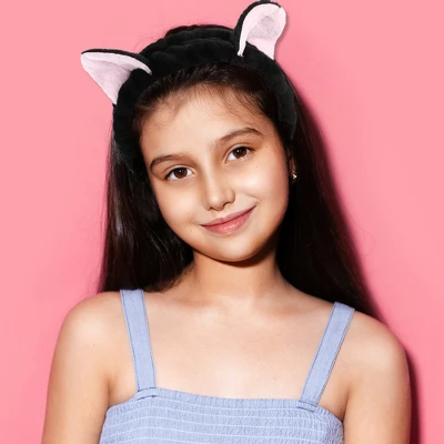 Unique Bargains Women's Cat Ears Headbands Silicone Facial Cleansing Brush Black Green 2Pcs 3 Unique Bargains Women's Cat Ears Headbands Silicone Facial Cleansing Brush Black Green 2Pcs - Image 3