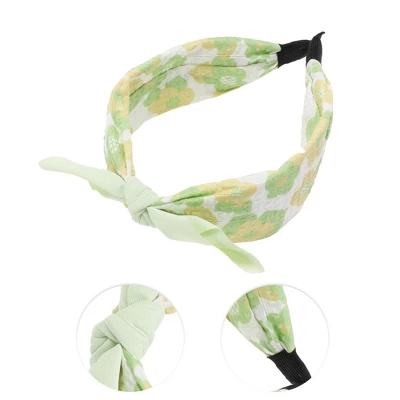 Unique Bargains Girl's Elegant Flower Pattern Headbands 6.30"x4.72"x2.05" Green 1 Pc 2 Unique Bargains Girl's Elegant Flower Pattern Headbands 6.30"x4.72"x2.05" Green 1 Pc - Image 2