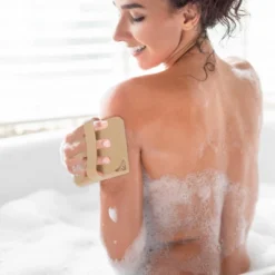 Unique Bargains Bath Brush For Shower 5.39"x5.24"x1.57" 1 Pc