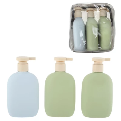 Unique Bargains Compact Plastic Travel Container Set 260ml 3 Pcs 5 Unique Bargains Compact Plastic Travel Container Set 260ml 3 Pcs - Image 5