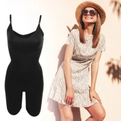 Unique Bargains Women Shapewear Tummy Control Full Bust Bodysuit Butt Lifter Thigh Slimmer