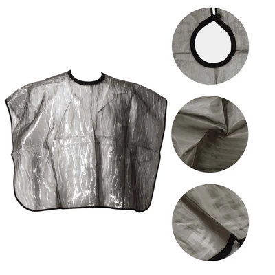 Unique Bargains Fashion Hair Cutting Cape 35.43"x33.07" Brown 1 Pc 2 Unique Bargains Fashion Hair Cutting Cape 35.43"x33.07" Brown 1 Pc - Image 2