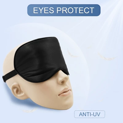 Unique Bargains Soft Silk Travel Eyes Pad Sleeping Eye Shade Cover Blindfold Eye Masks 1Pc 4 Unique Bargains Soft Silk Travel Eyes Pad Sleeping Eye Shade Cover Blindfold Eye Masks 1Pc - Image 4