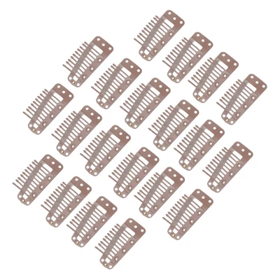 Unique Bargains 10-Teeth Snap Wig Hair Clips 20 Pcs 9 Unique Bargains 10-Teeth Snap Wig Hair Clips 20 Pcs - Image 9
